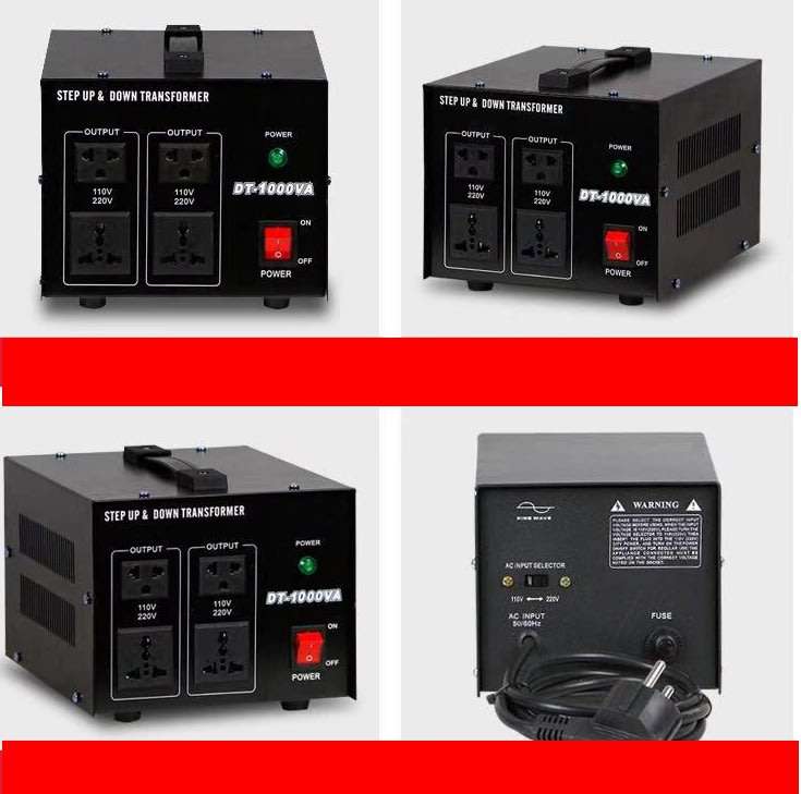 Voltage Transformer 1000W Step Up/Down Converter 110V/120Volt - 220V/240Volt DT-1000VA Automatic Vo