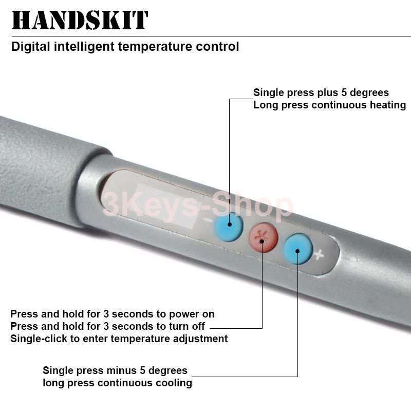 LED digital 90W high power adjustable temperature electric iron combination package
