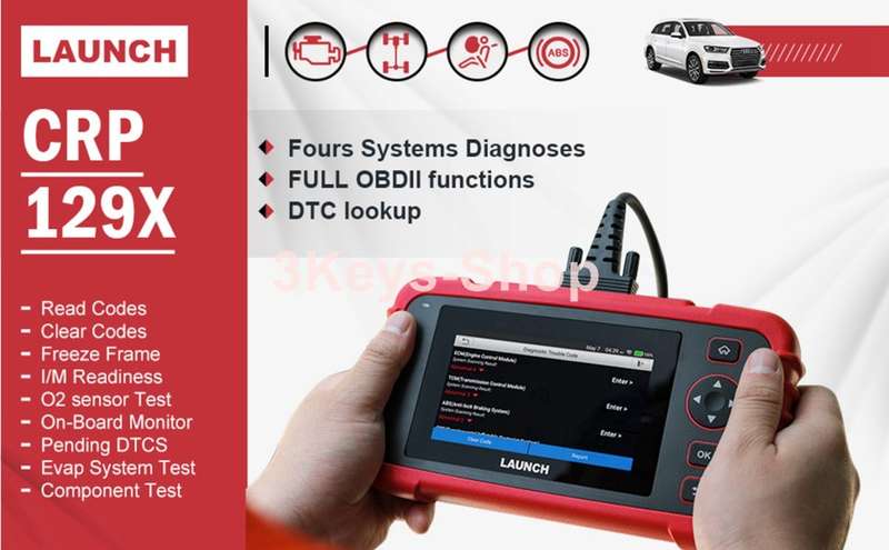 LAUNCH Scan Tool CRP129X OBD2 Scanner Automotive Code Reader Android Based Diagnostic Tool for Engin