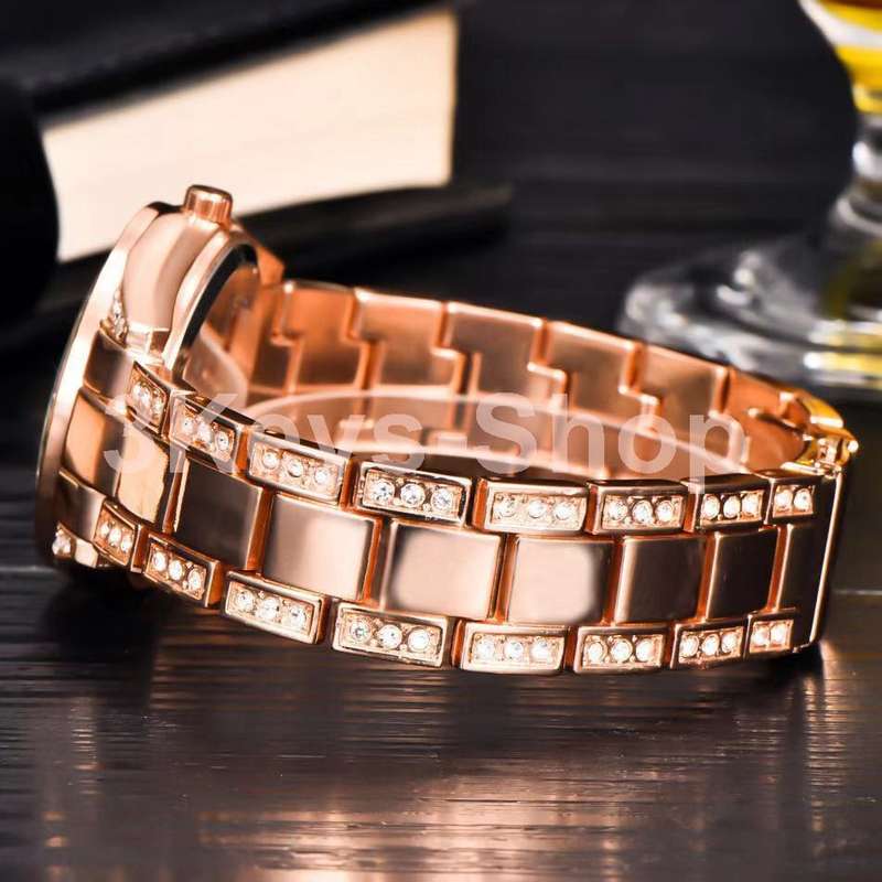 Watches Women Hot Luxury Brand Full Steel Diamond Date Clock Silver