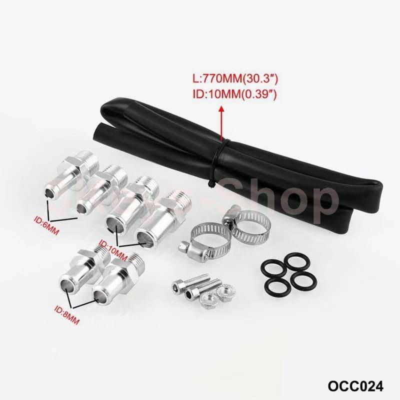 300ML Engine Oil Catch Can Reservoir Tank Cylinder Baffled Aluminum with Adapter