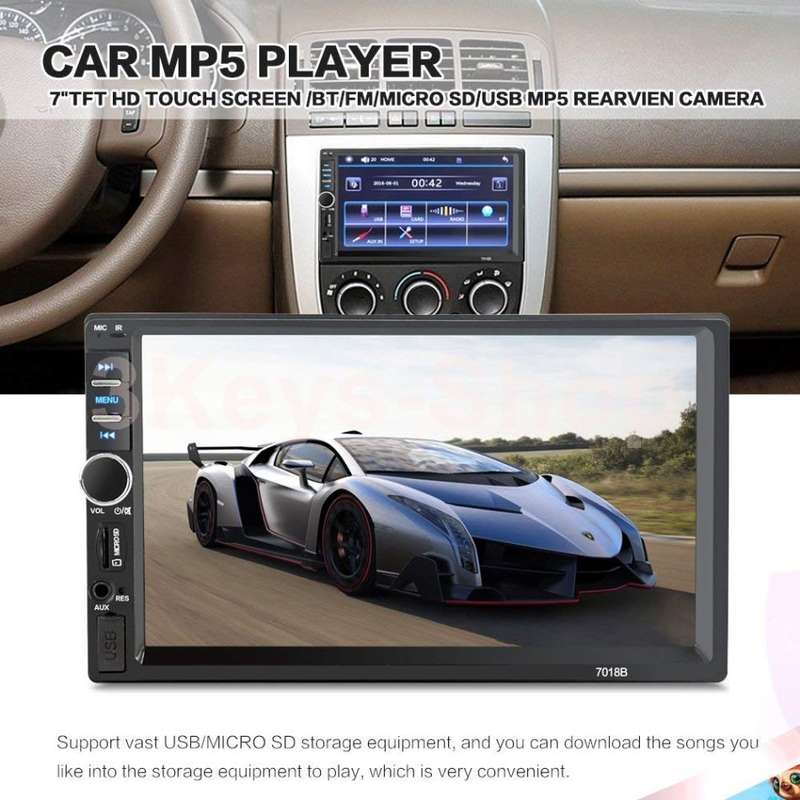 General Car Models 7'' inch LCD Touch Screen Car Radio Player Bluetooth Car Audio+ Rear