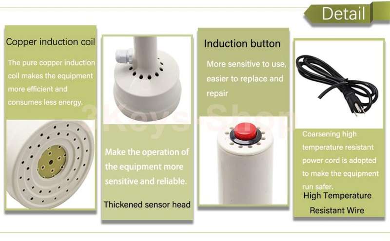 Manual Induction Bottle Cap Sealer 15-100mm Handheld Jar Heat Sealing Machine for Plastic Glass Bot