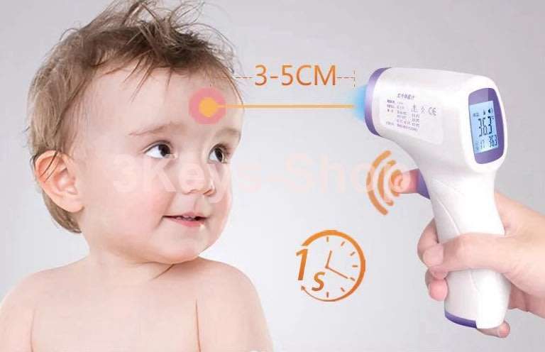 Forehead Thermometer Gun, Non-Contact Temperature Measurement Device, Infrared Digital Termomete for