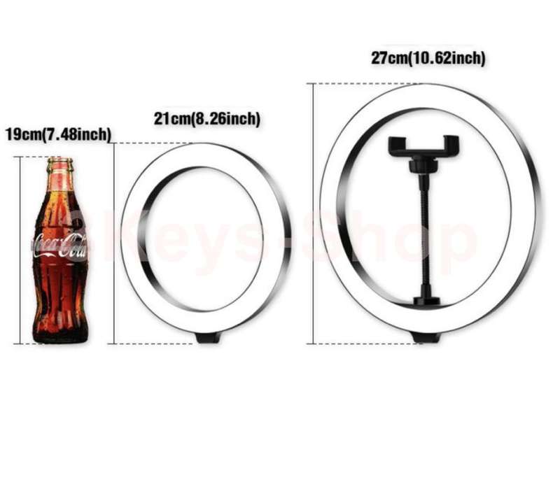 26cm Ring Light for iPad, LED Ring Light with Tripod Stand, Dimmable Makeup Light, YouTube