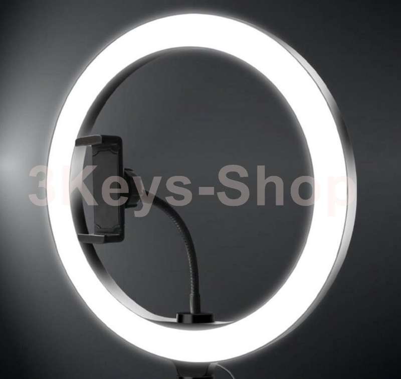 26cm Ring Light for iPad, LED Ring Light with Tripod Stand, Dimmable Makeup Light, YouTube