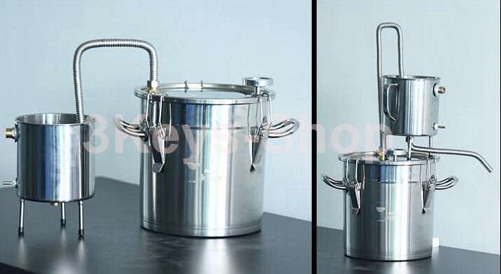 33 Litres Alcohol  Ethanol Still Spirits Stainless Steel Boiler Water Home Distiller Wine Making Ki