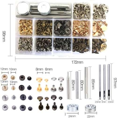 Leather hand tools 183 leather DIY kit, embossed/rivet leather tool kit