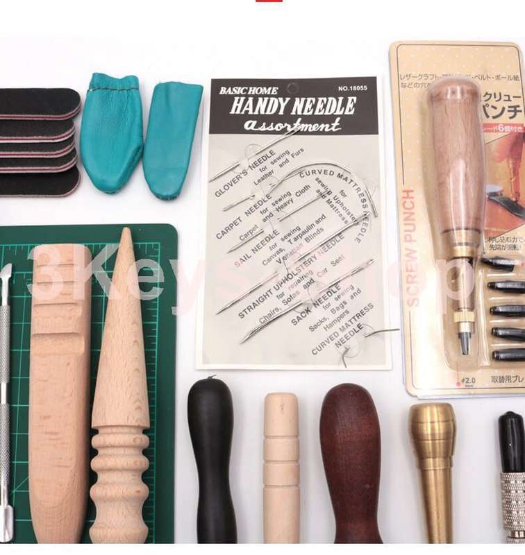 Leathercraft Tools Kit Leather Punch Hand Sewing Tool Set