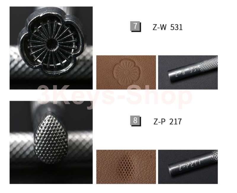 Leather engraved printing craft tool kit leather leather tool rack