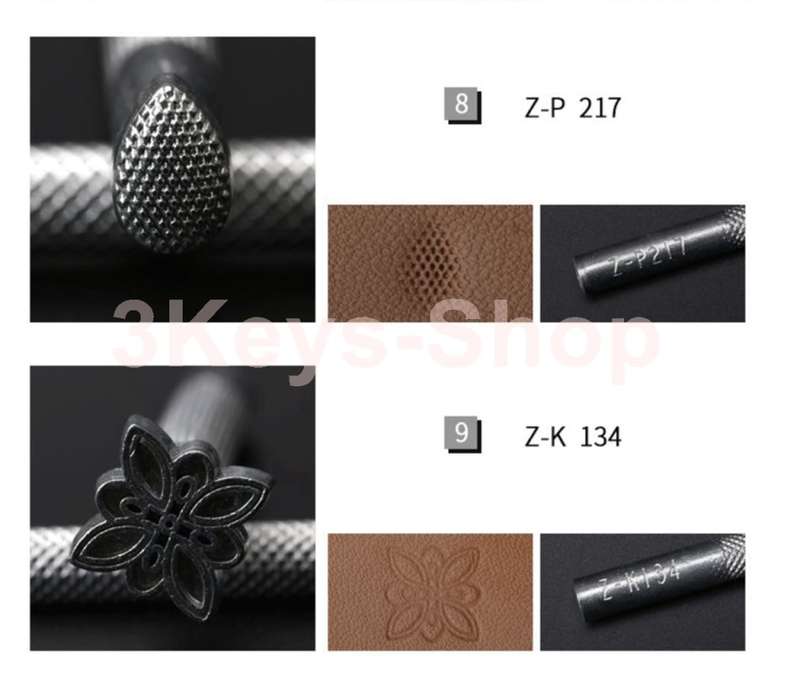 Leather engraved printing craft tool kit leather leather tool rack
