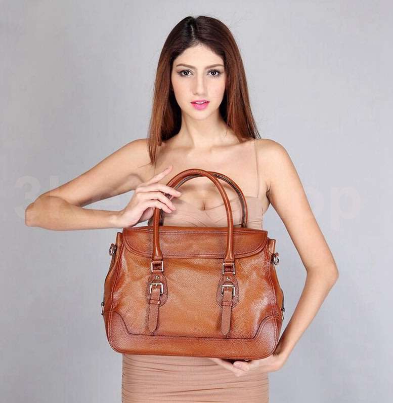 Women's Genuine Leather Purses and Handbags, Satchel Tote Shoulder Bag