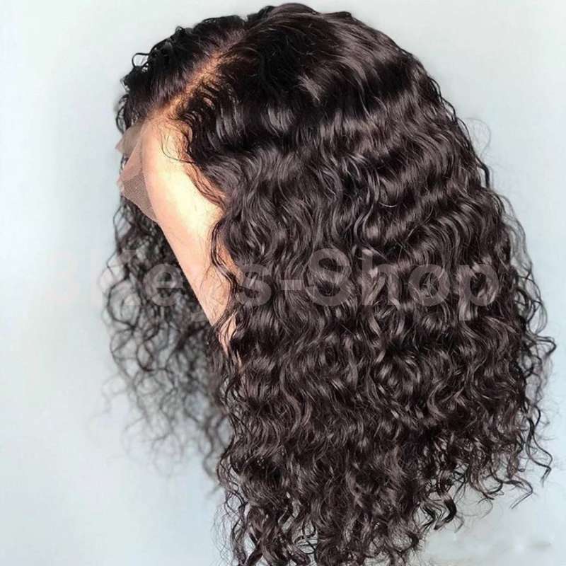 Lace Front Wigs Short Bob Wigs Pre Plucked With Baby Hair Curly Brazilian Remy Hair Wigs For Women (