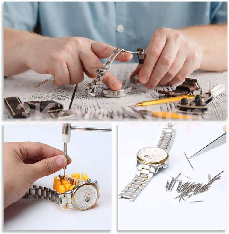 Watch Repair Kit, Watch Repair Tools Professional Spring Bar Tool Set, Watch Band Link Pin Tool Set
