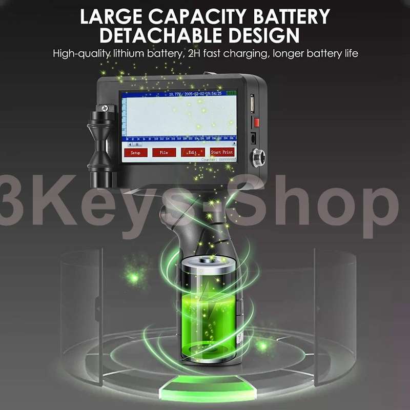Portable Handheld Intelligent Inkjet Printer &Quick-Drying Inkjet for Barcode/Label/Logo/Code/Variab