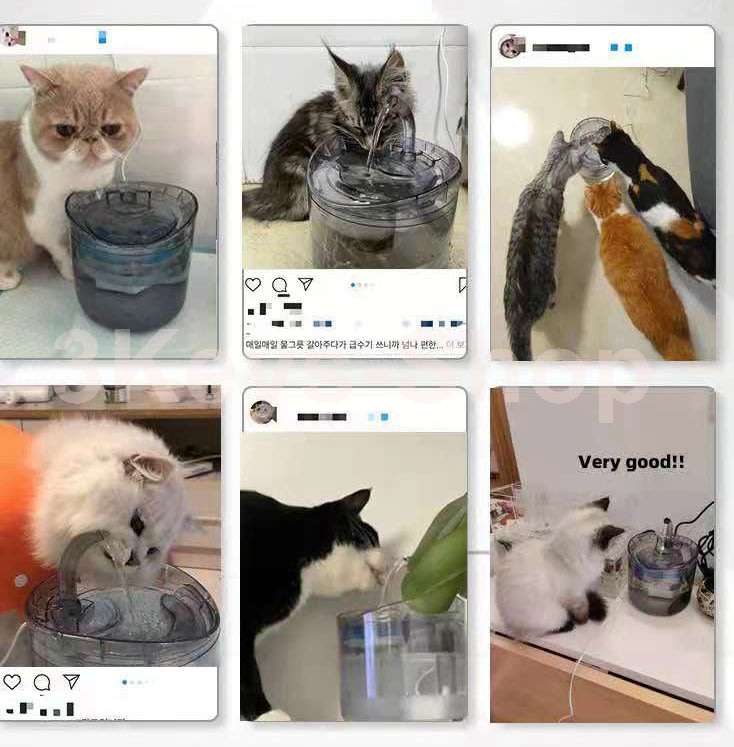 Intelligent Cat Water Fountain With Faucet Dog Water Dispenser Transparent Drinker Pet Drinking Filt