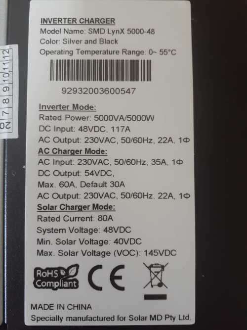 5KW SMD LYNX HYBRID INVERTER (FREE DELIVERY)