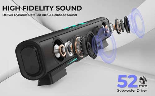 Mobomart 16W Bluetooth Speaker Hi-fi Stereo Sound Surround