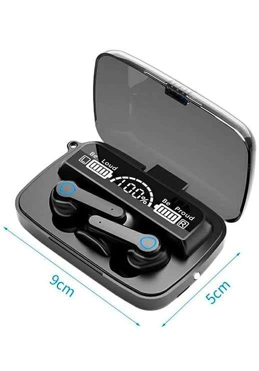 M19 Wireless Bluetooth In-Ear Earphones with LED Charging Box / Carry Case