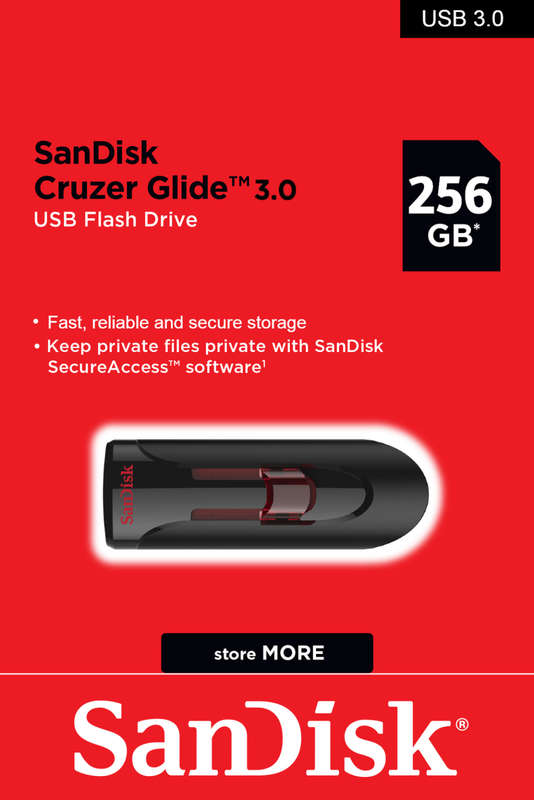 SanDisk Ultra USB 256GB USB 3.0 Flash Drive
