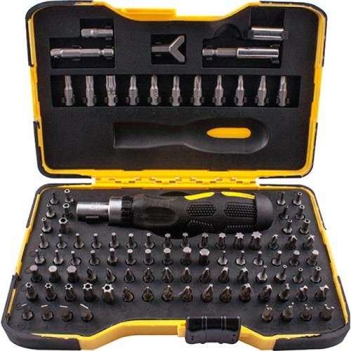 TORK CRAFT - SCREWDRIVER INSERT BIT SET 101 PCE IN STORAGE CASE