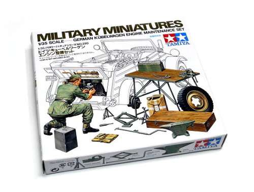 TAMIYA  - 1/35 GERMAN KUBELWAGEN ENGINE MAINTENANCE SET #35220