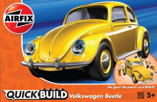 AIRFIX - QUICKBUILD VW BEETLE - YELLOW #J6023