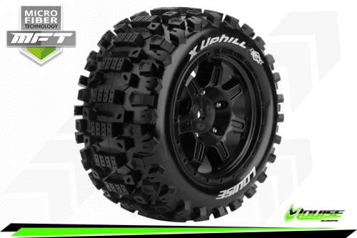 LOUISE RC WORLD - MFT - X UPHILL - X MAXX TIRE SET - MOUNTED #L-T3297B