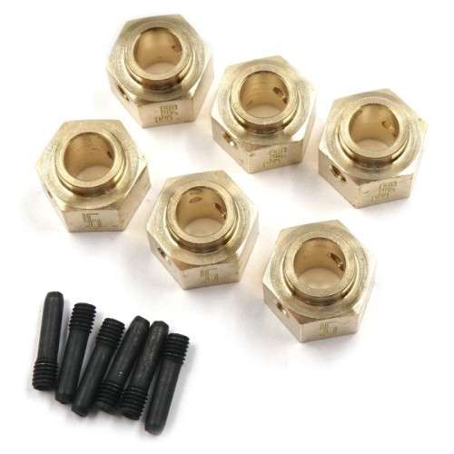 YEAH RACING  - BRASS HEX ADAPTOR 12*8MM FOR TRAXXAS TRX-6 (6PCS) #TRX4-086