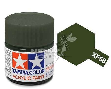 Tamiya XF-58 Olive Green Acrylic 23ml.
