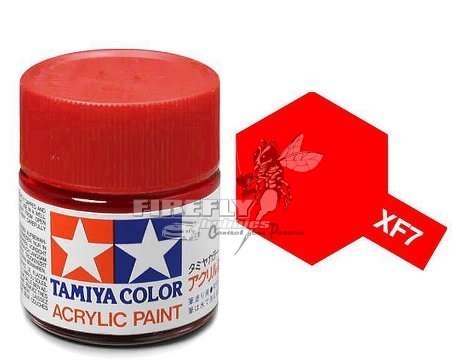 Tamiya - XF-7 Flat Red Acrylic 23ml. #81307