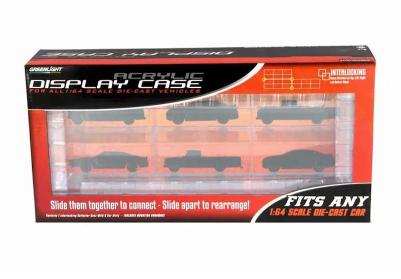 Greenlight  1:64 Acrylic Display Case, 6-Car Connecting