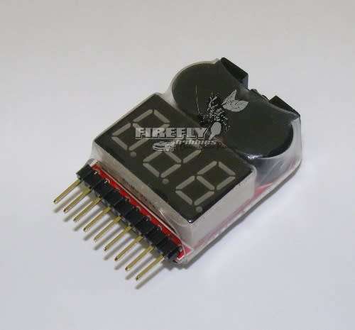Lipo Voltage Tester w/ Low Voltage Alarm Buzzer