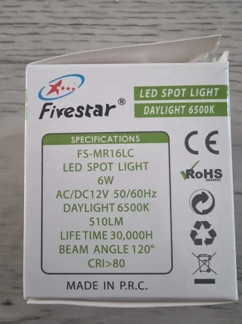 Fivestar MR16 Down Lights LED White x 30