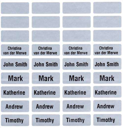 Name Labels/ Name Stickers (100 PCS, small)