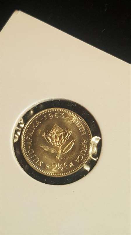 1963 2.5 cent Silver UNC