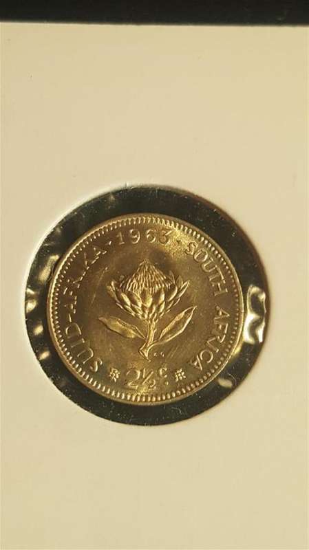 1963 2.5 cent Silver UNC