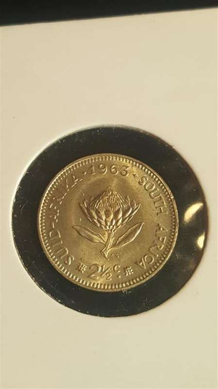 1963 2.5 cent Silver UNC