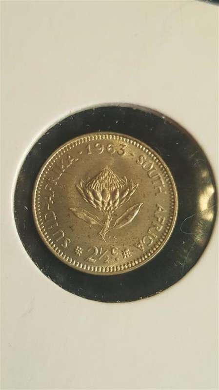 1963 2.5 cent Silver UNC