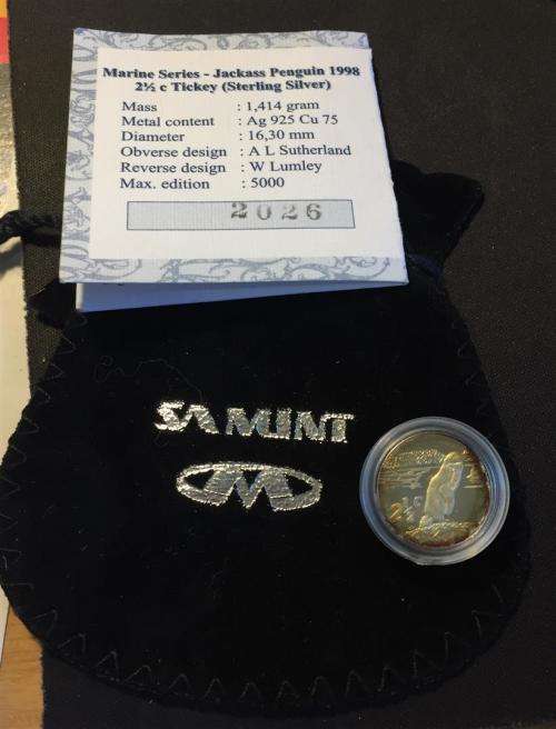 1998 Silver Tickey. THE JACKASS PENGUIN.