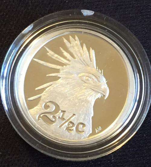 2006 Birds of Prey, Silver Tickey. "The Seecretary Bird" Mintage 1628