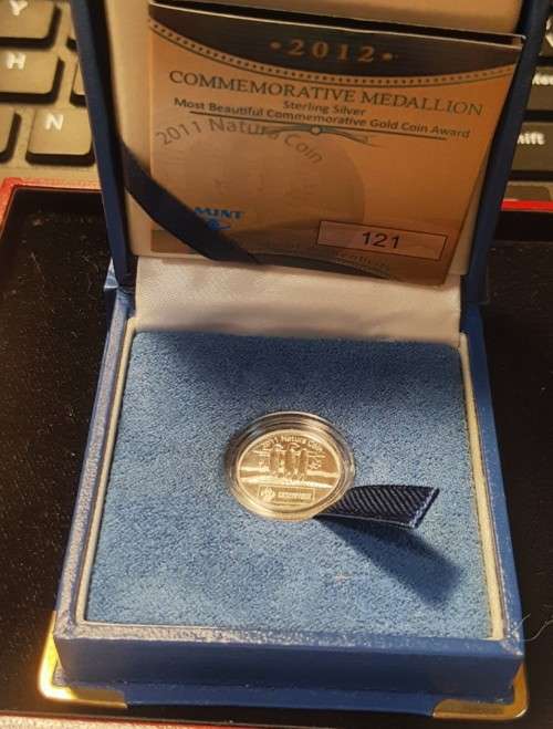 2012 Silver Tickey size commemorative medallion