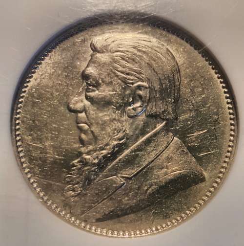 1897 ZAR Shilling NGC AU58