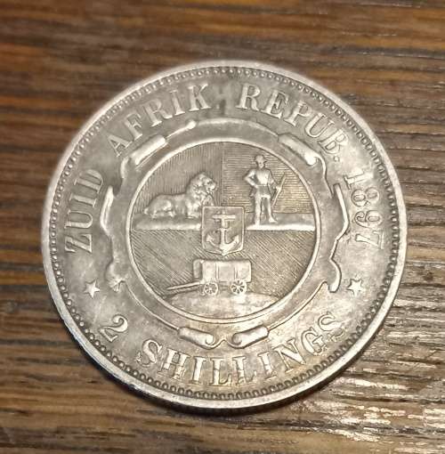 1897 ZAR Two Shillings