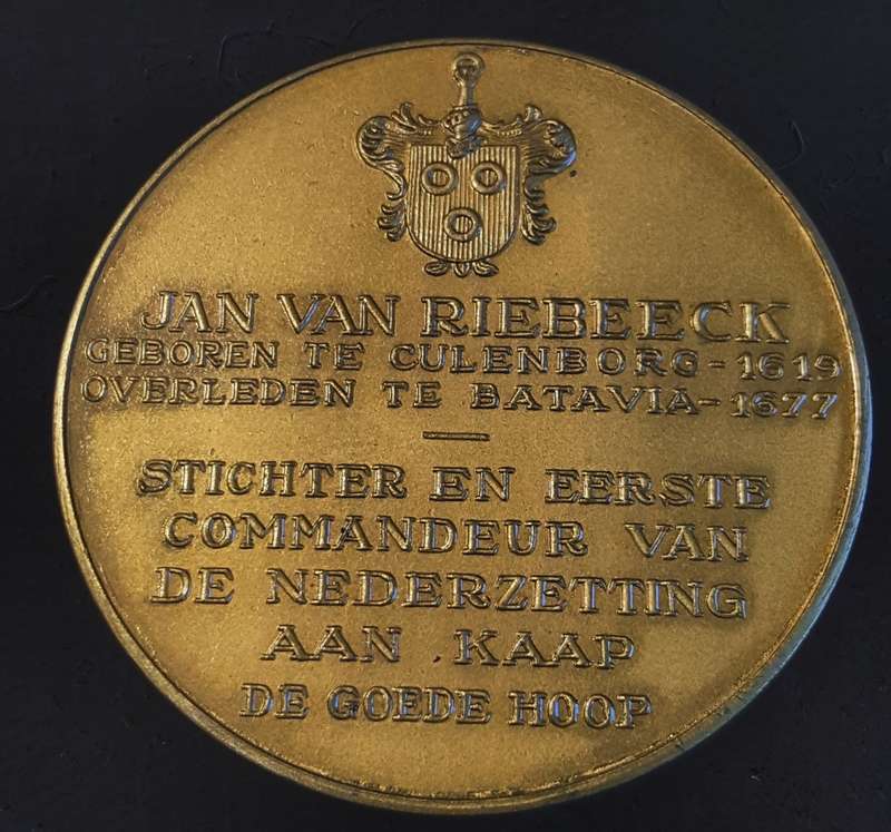 1952 Van Riebeek Tercentenary Medallion Bronze