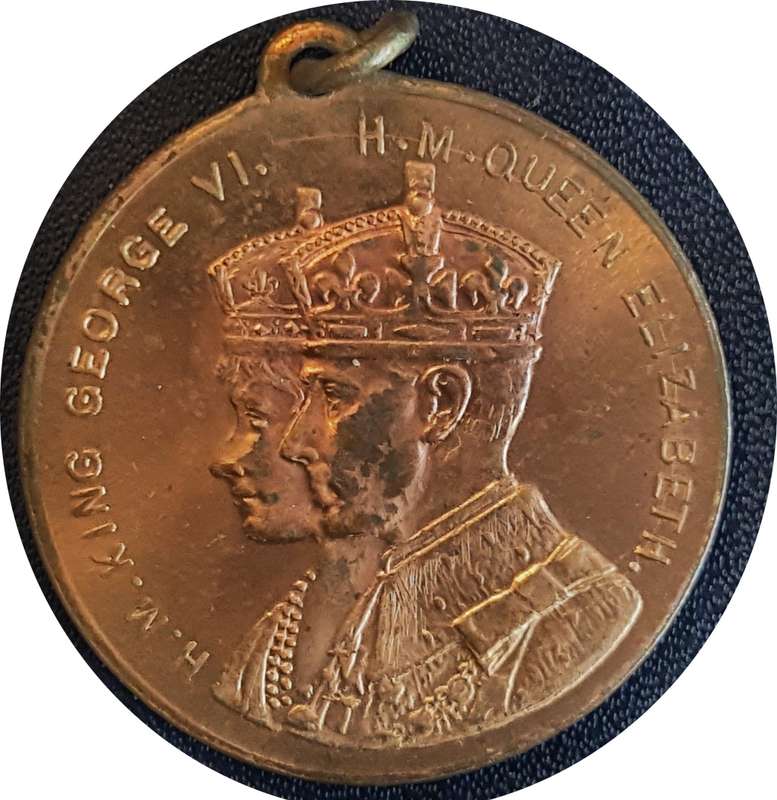 1937 Coronation King George VI commemorative medallion