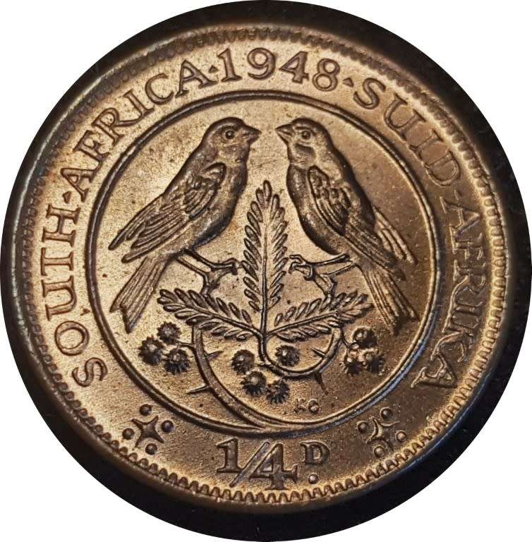 1948 Coppers. Farthing, Half Penny & Penny.