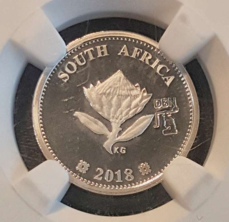 2018 Flypress 2.5 Cent NGC PF69 Ultra Cameo, Computed  Tomography Durban Coin Show Mint Mark