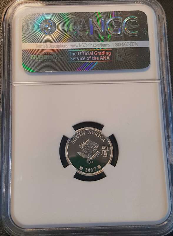 2017 Flypress 2.5 Cent, NGC PF69 Ultra Cameo, Heart Transplant, Cape Town Coin Show Mint Mark.