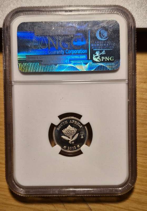 2012 Flypress 2.5 Cent NGC PF 68 UC, Gautrain, Johannesburg Coin Show Mint Mark